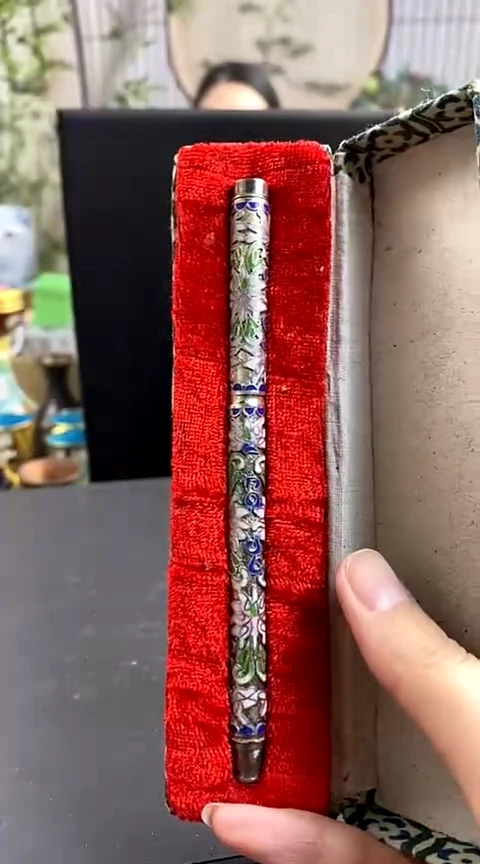 【闪购商品】非遗技艺 景泰蓝笔银地