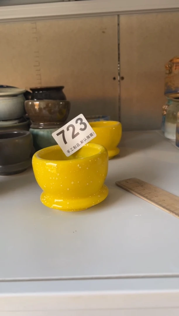 【闪购商品】摆件723手工花盆 默认微瑕