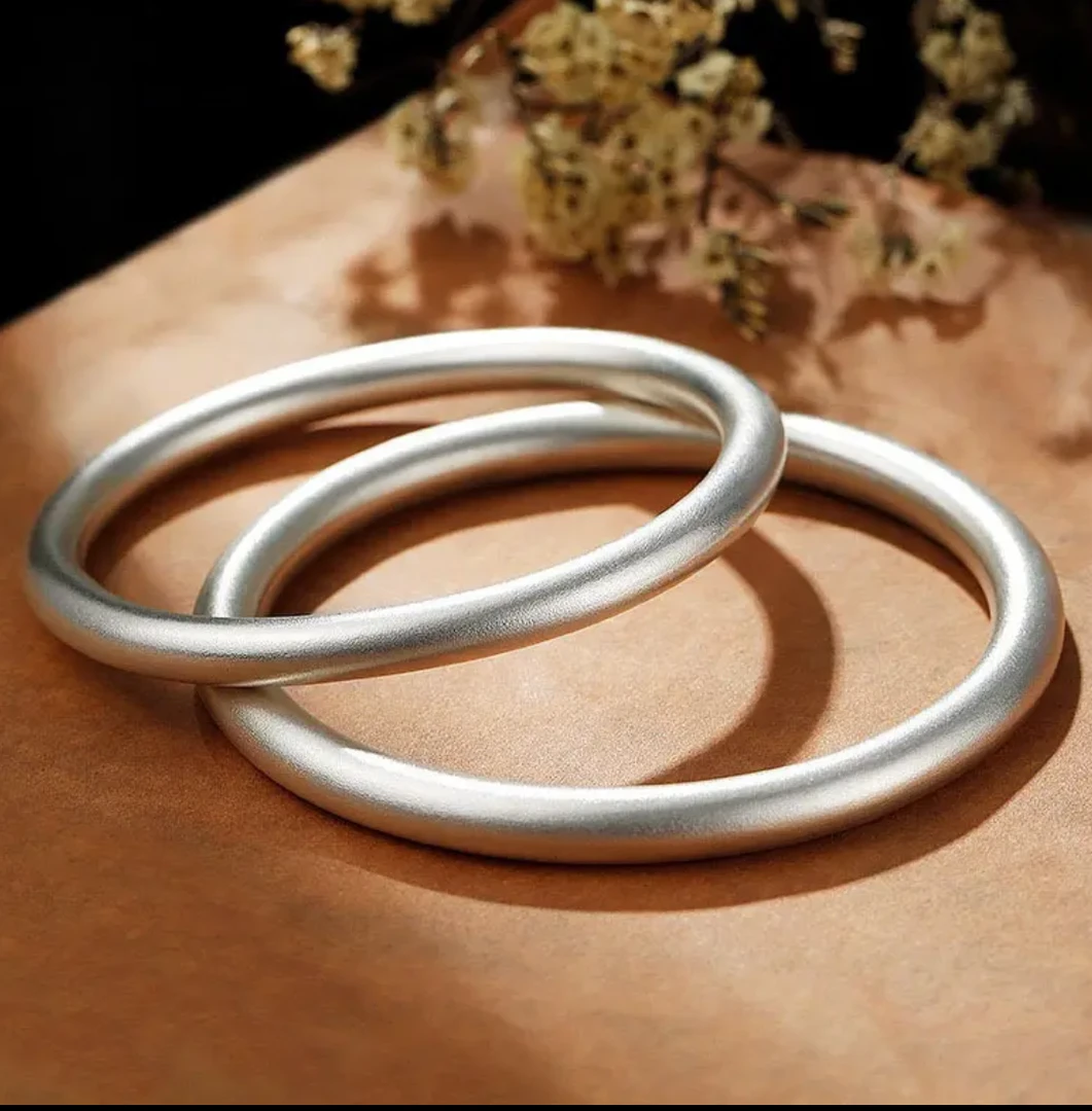 YZ057 古法手镯 银色精品手镯 无礼盒2