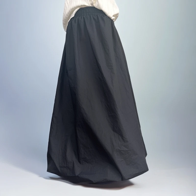 法式复古文艺A字显瘦伞裙优雅气质半身裙春夏