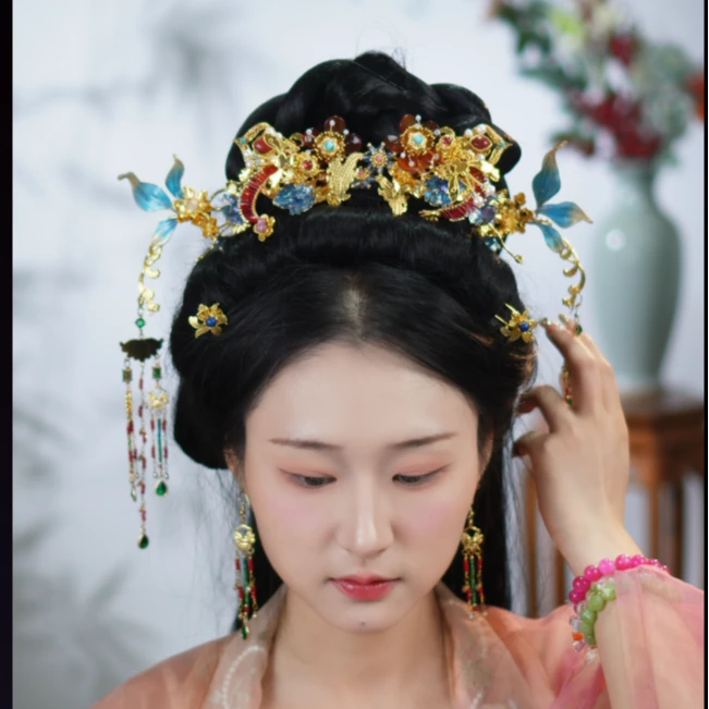 稷氏小筑   有祯花钿+  发簪发钗古风发饰