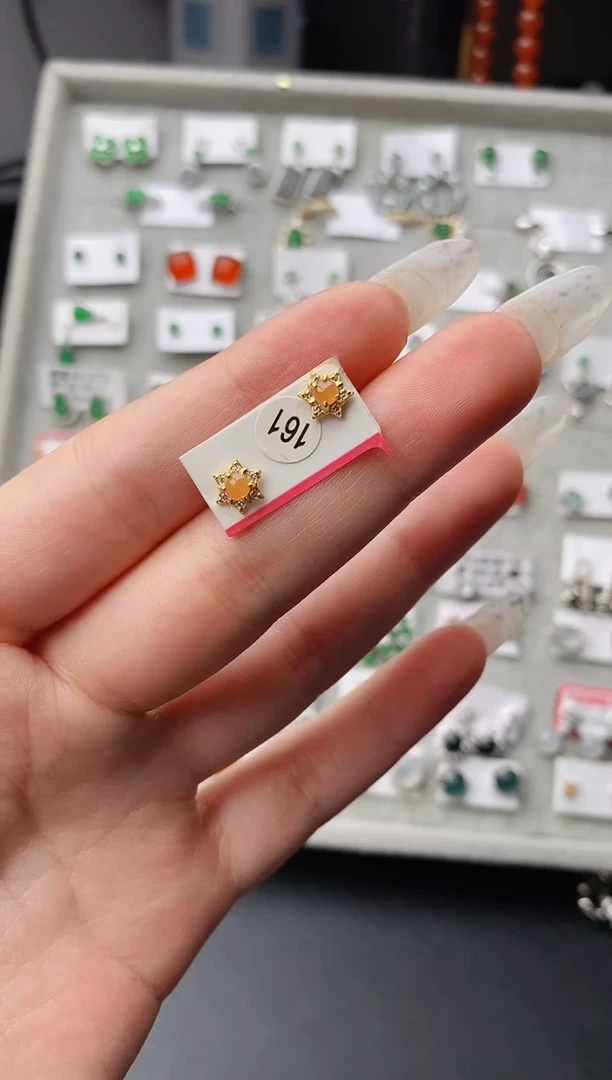 银S925镶嵌戒指翡翠0