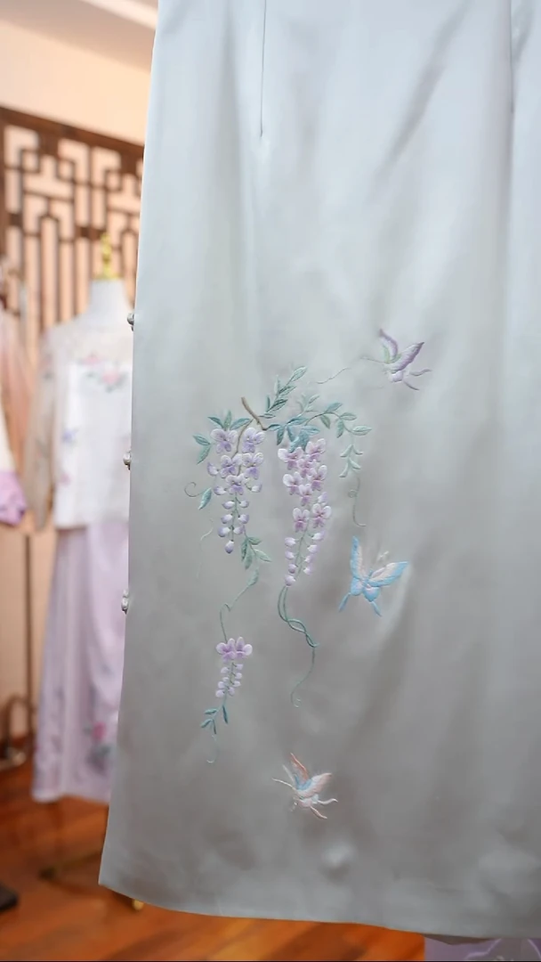 刺绣桑蚕丝非遗苏绣服饰