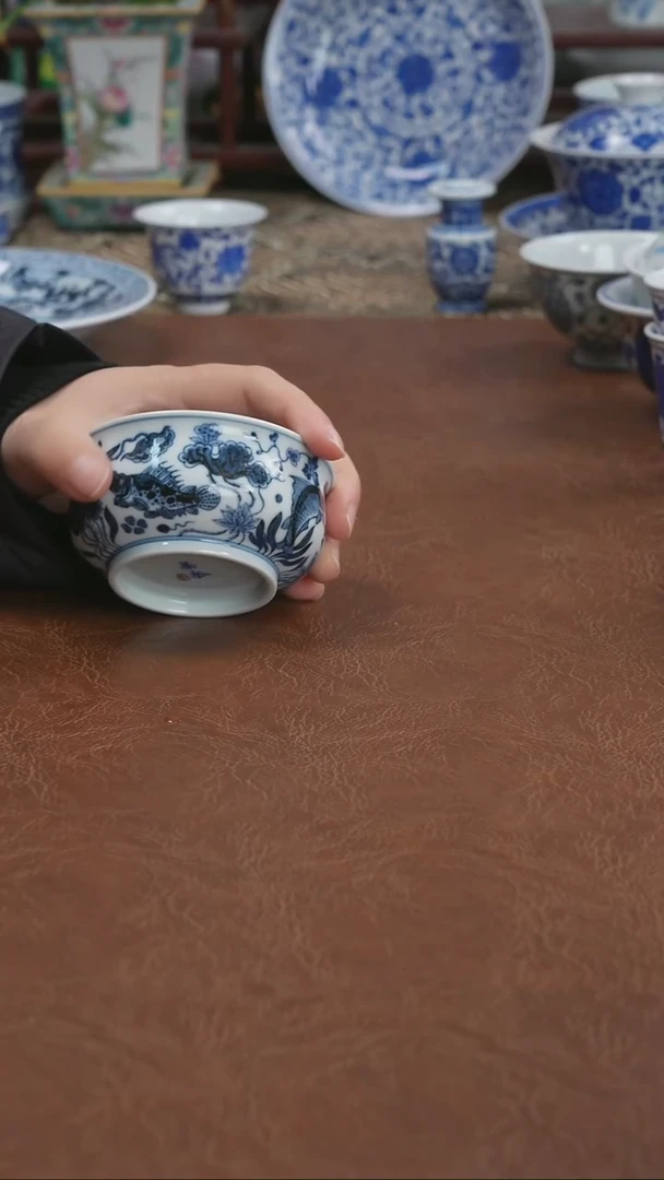 景德镇高端茶器墨奈手绘陶瓷茶器