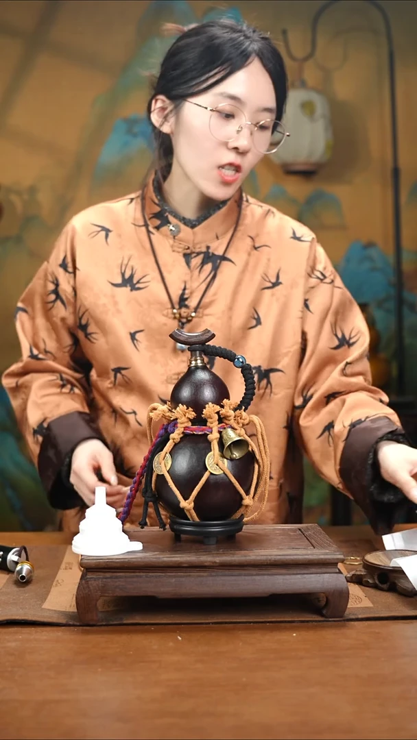 YS127网兜款大漆酒葫芦（现货现发）