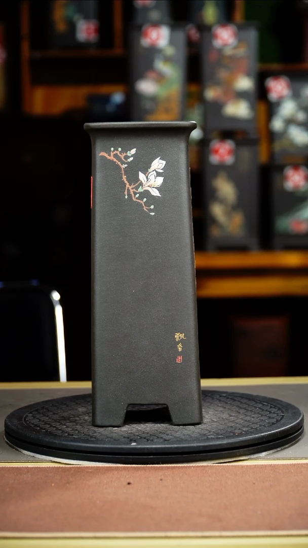 紫砂花盆C***松紫砂花盆