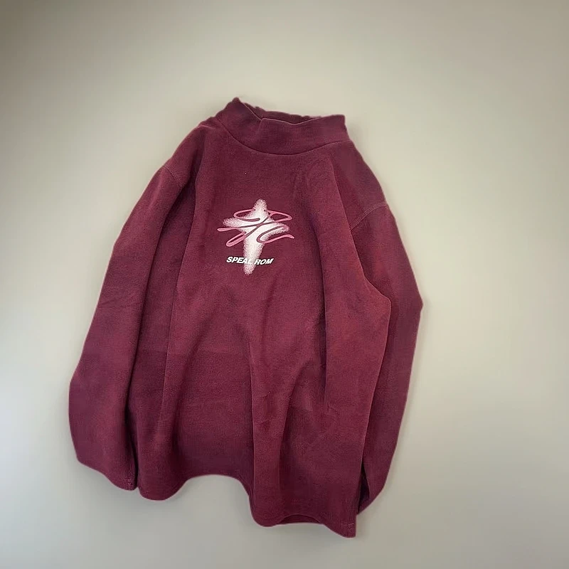 【现货】DDS-24050红休闲打底宽松中大童韩版秋季洋气时尚打底