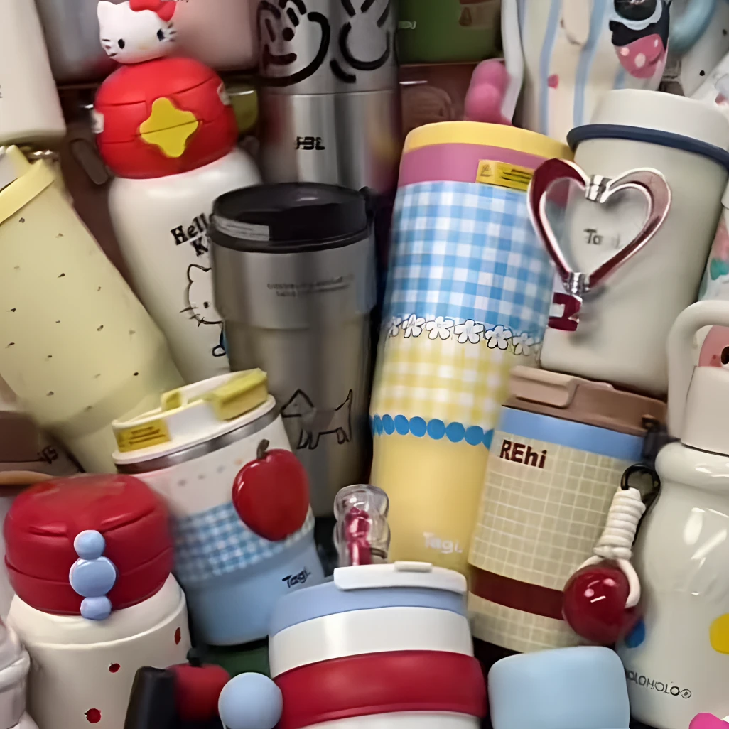 【快樂】孤品浮力高颜值捡漏家用水杯保温杯便携可爱简约