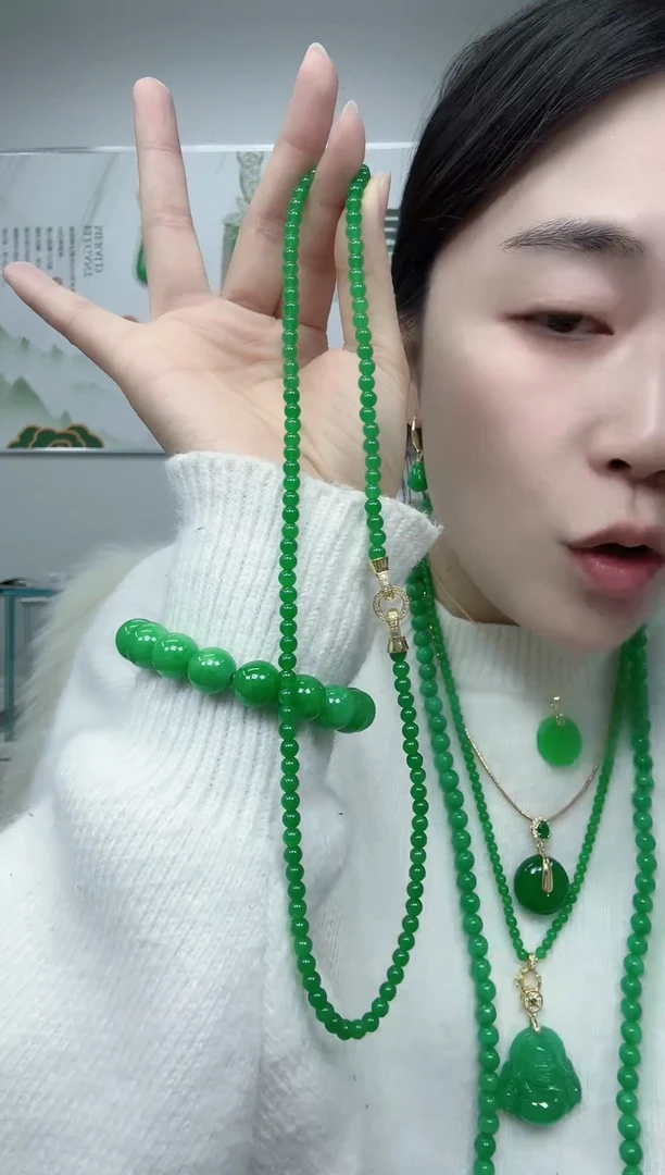 颈饰未镶嵌翡翠小米珠