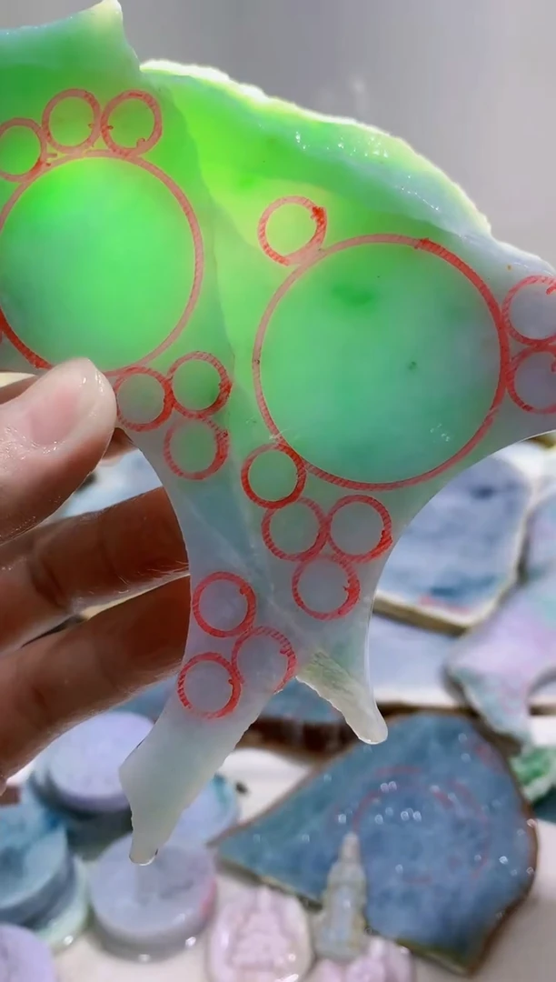 裸石翡翠0蒙0翡翠珠宝828