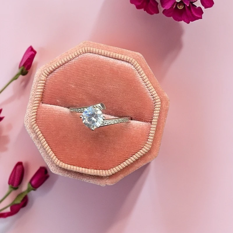 925银莫桑石戒指 倾心1克拉戒指.xx267