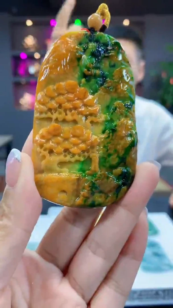 定制翡翠未镶嵌1015jj-毛货挂件23