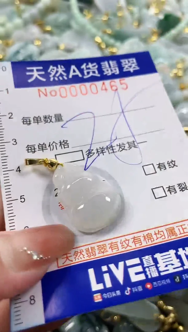 颈饰未镶嵌翡翠天然A货翡翠