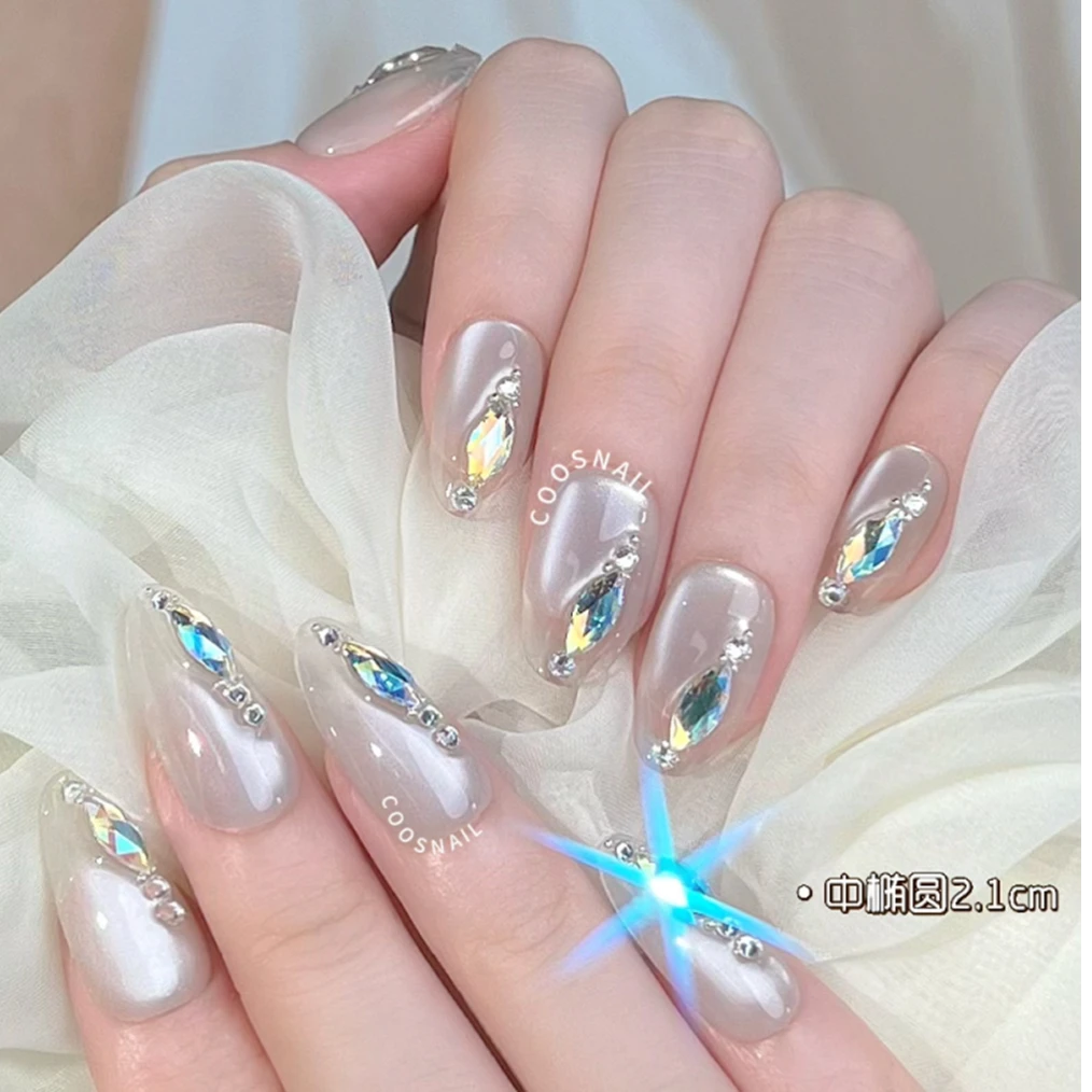 华子钻款@【钻石蓝眼泪】寇丝妮 纯手工穿戴式美甲