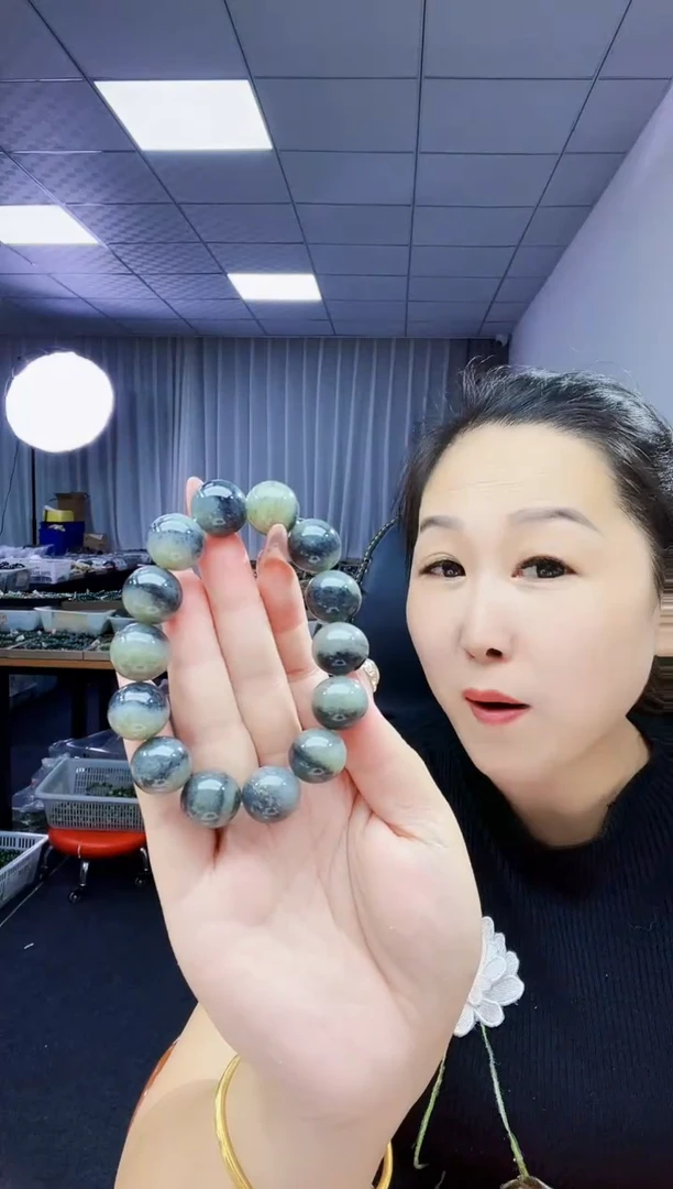 未镶嵌手串和田玉纯天然和田玉新疆青花16