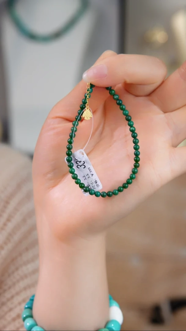 银S925镀金镶嵌绿松石手链多样性发货