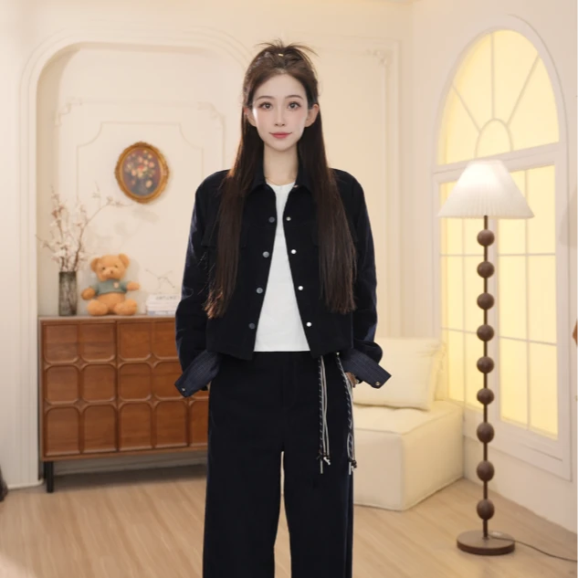 Basic House/百家好25初秋新款时尚气质休闲百搭两件套女DQN82