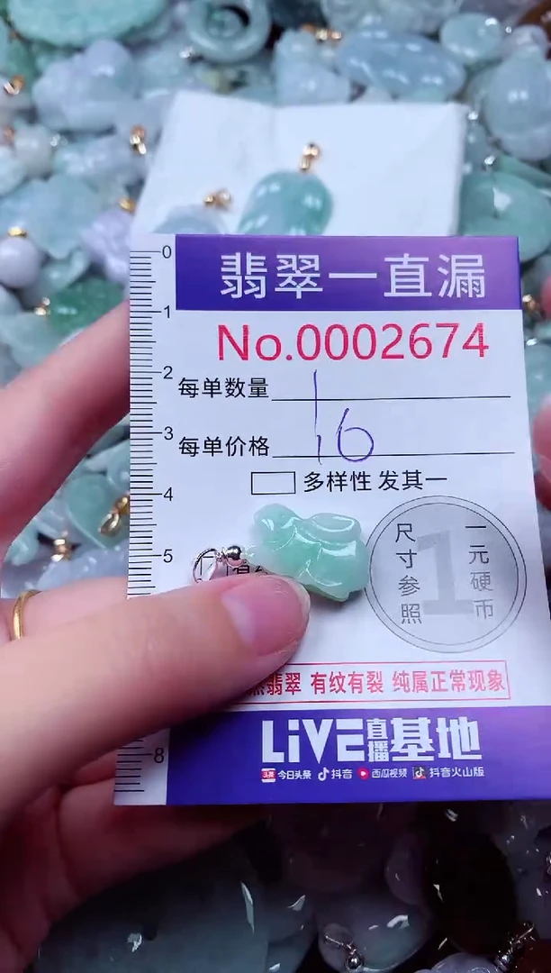 吊坠(不含链)未镶嵌翡翠2674