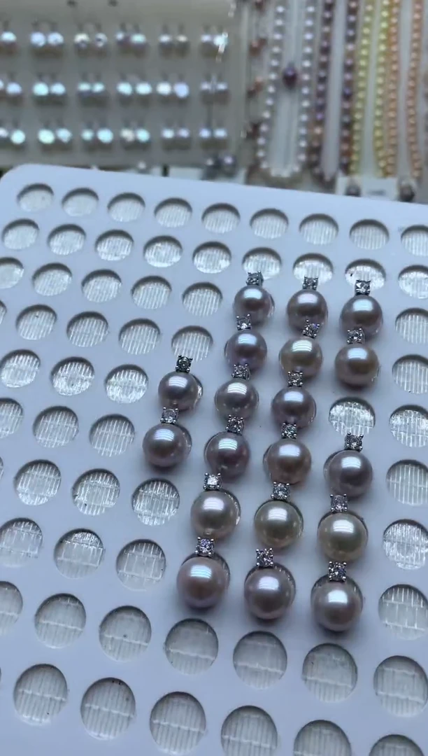 淡水珍珠银S925镶嵌吊坠(不含链)多样性发其1