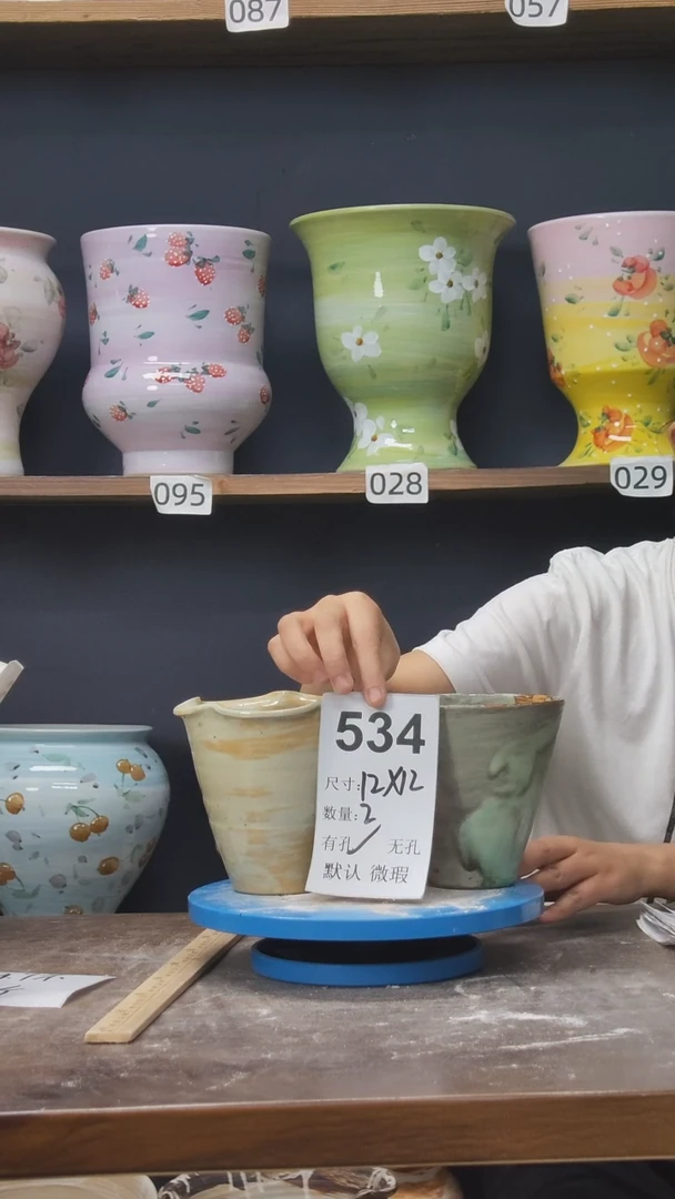 摆件景德镇花盆默认微瑕534