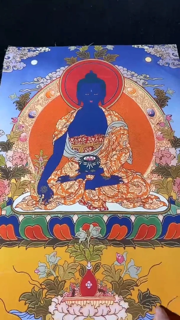 卷轴画藏式珍藏彩绘艺术馆