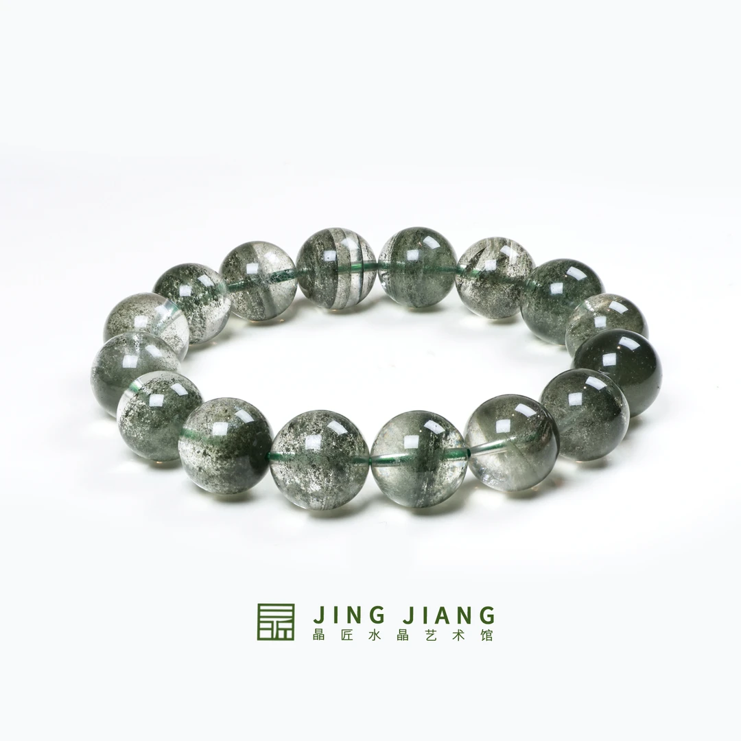 晶匠绿幽灵手串12-13mm+多样性发一 简约