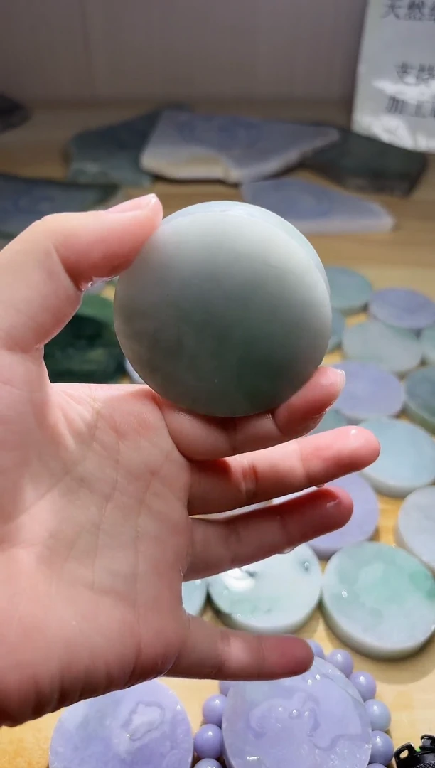 翡翠未镶嵌颈饰翡翠A货 姜谭382