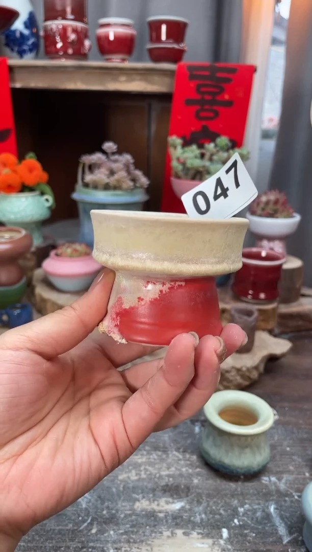 【闪购商品】摆件047微瑕知木小芳花盆