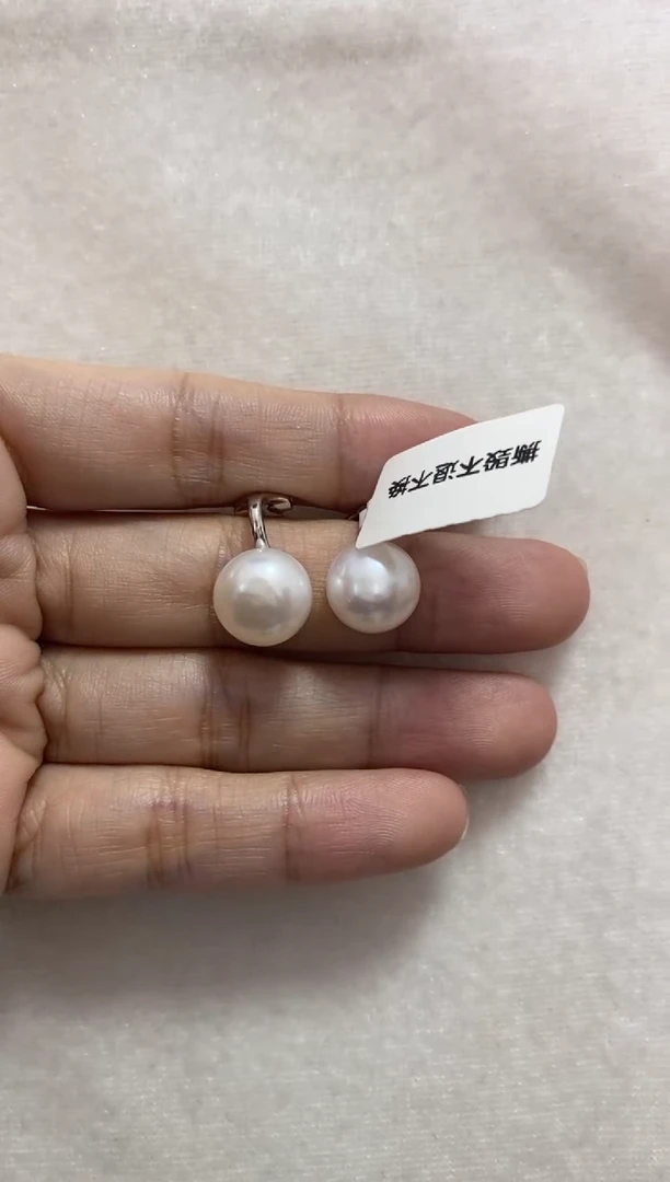 【闪购商品】淡水珍珠耳饰银S925镶嵌耳夹