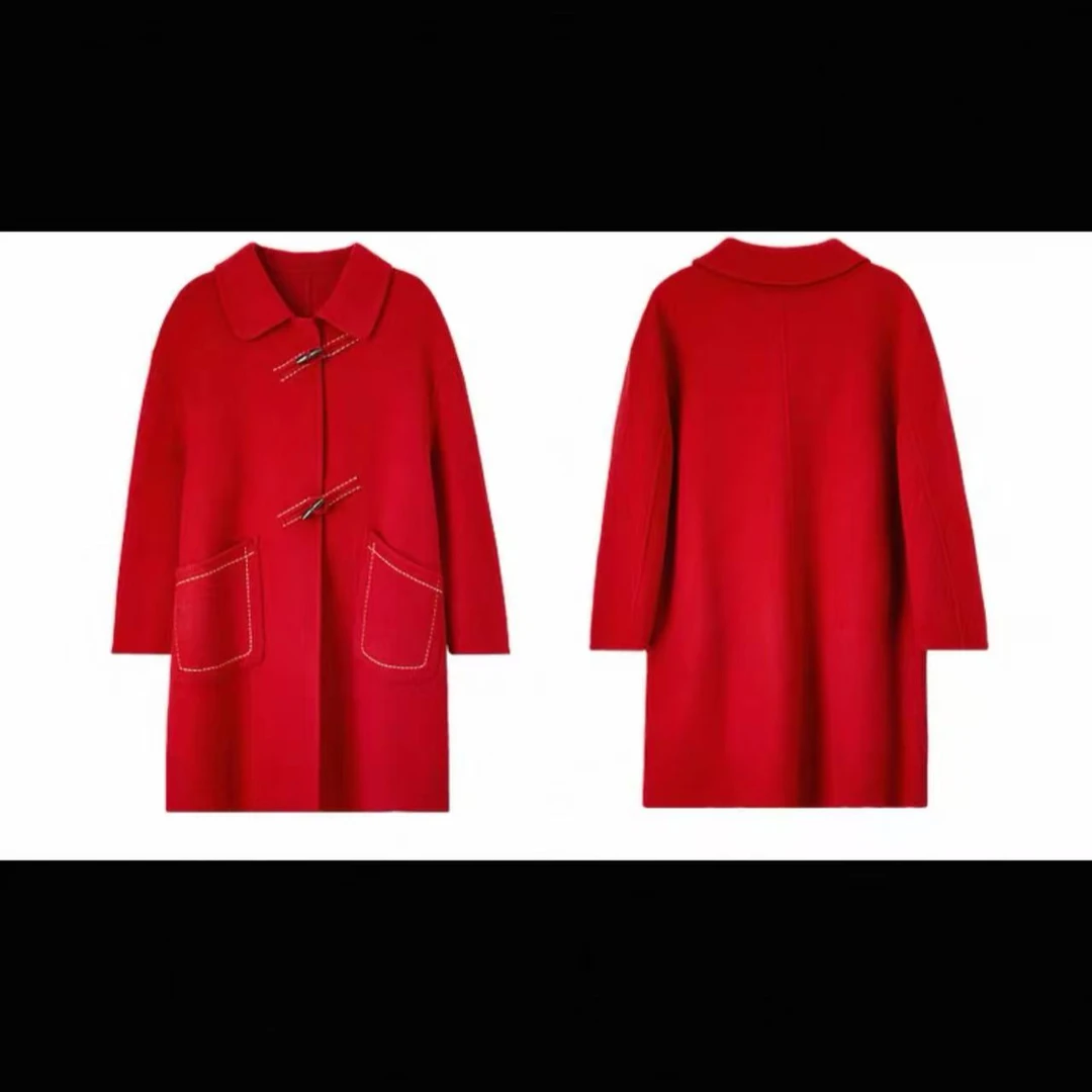 【井施】时尚百搭毛呢大衣外套 N 16