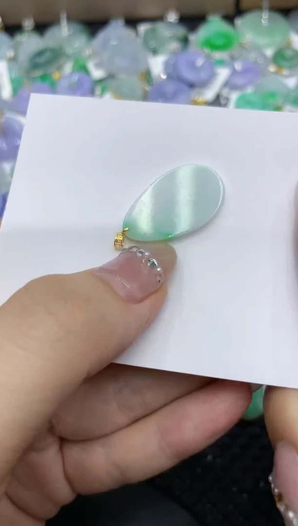 【闪购商品】翡翠颈饰18K金镶嵌222222222