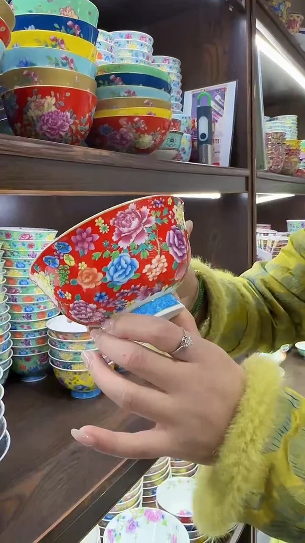 【闪购商品】瓷片5英寸饭碗10个景德镇餐具