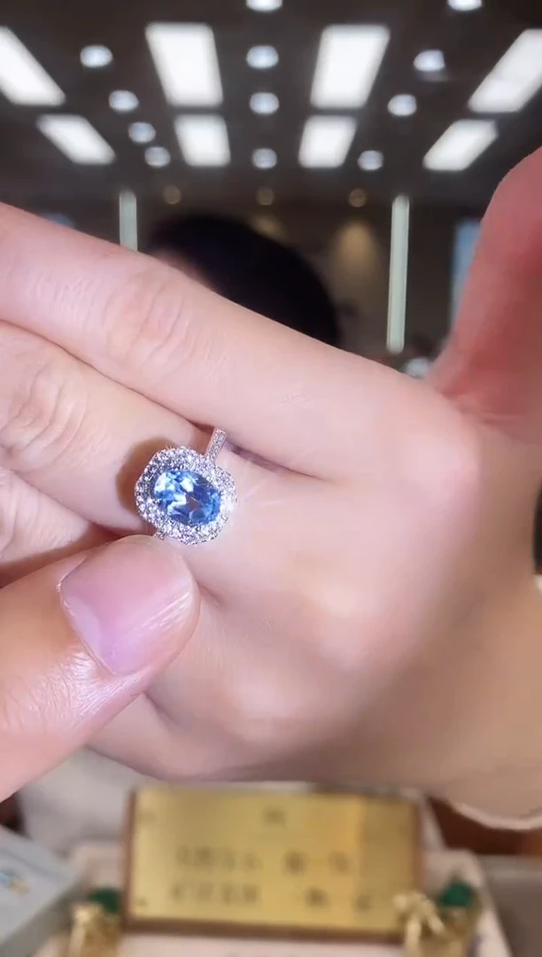 银S925镶嵌托帕石戒指04