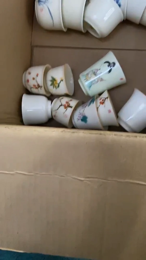 摆件陶手绘各种形状杯子 不指定