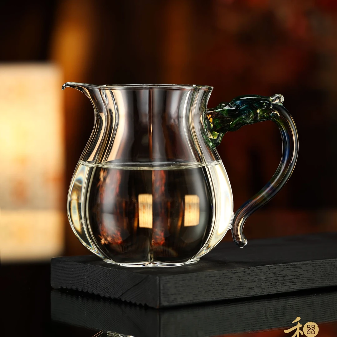 禾器迷翠·锦隆茶海高硼硅大号玻璃公道杯建议容量：300ml茶具