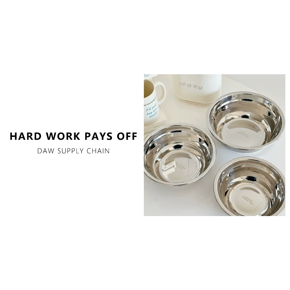 不锈钢沙拉盆三件套