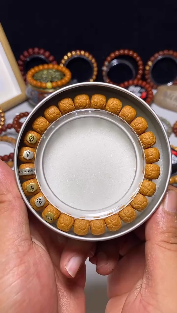 猴头核桃手串金木水火土6标饕餮尺寸10-11全品25号