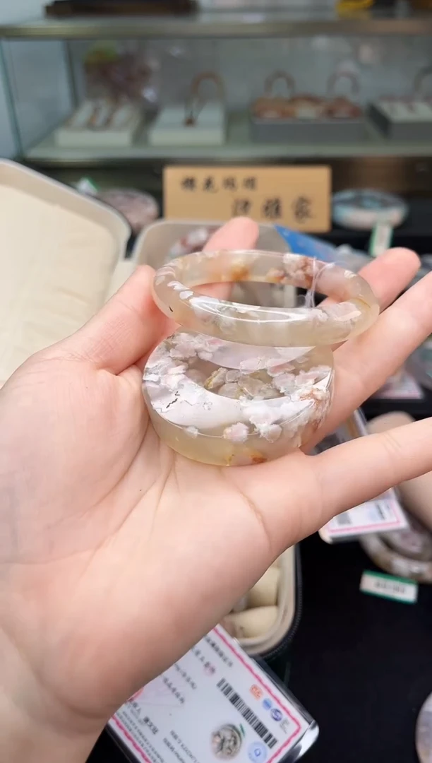 未镶嵌手镯石英质玉55圈口（赠品镯心）S986620