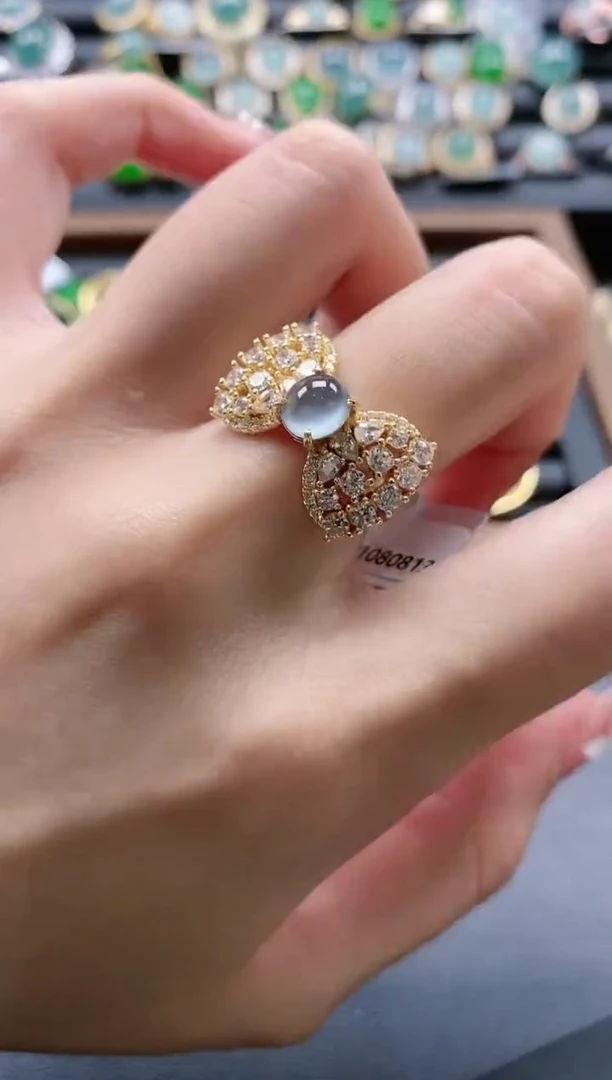 【闪购商品】翡翠戒指银S925镶嵌51511