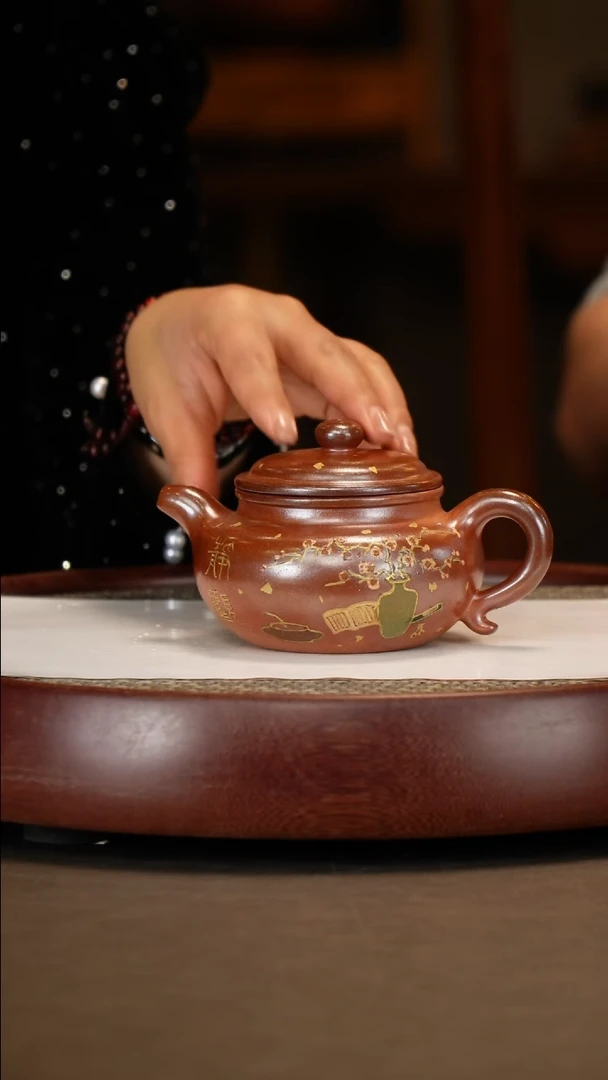 【闪购商品】紫砂茶壶【李铭】段泥柴烧仿古