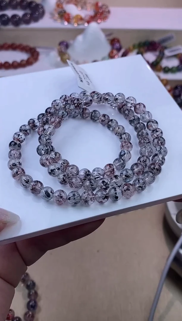 水晶手链未镶嵌莫*毒液超七多圈6m+