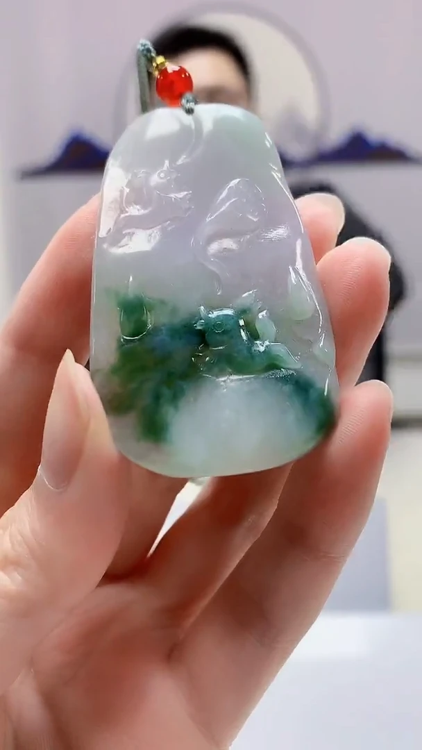 【闪购商品】定制翡翠未镶嵌5153zm-毛货挂件70