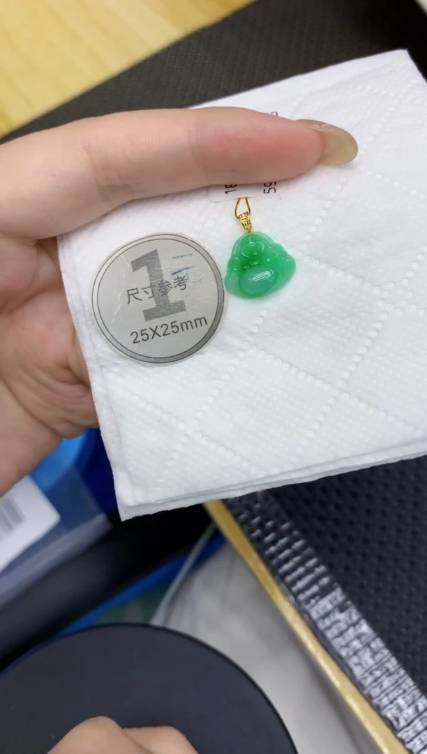 颈饰18K金镶嵌翡翠11111111