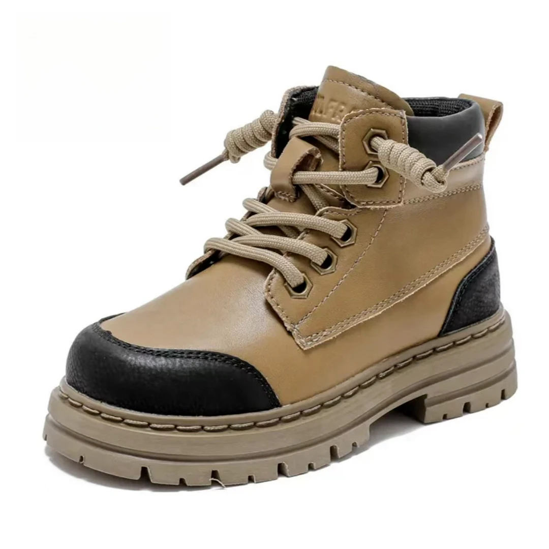 （嘻涵专属）1035高帮加绒童鞋新款冬季马丁靴二棉鞋防滑耐磨棉鞋