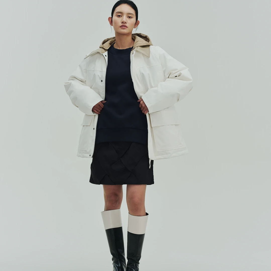 （D09）运动户外夹克工装风秋冬防风长袖羽绒服