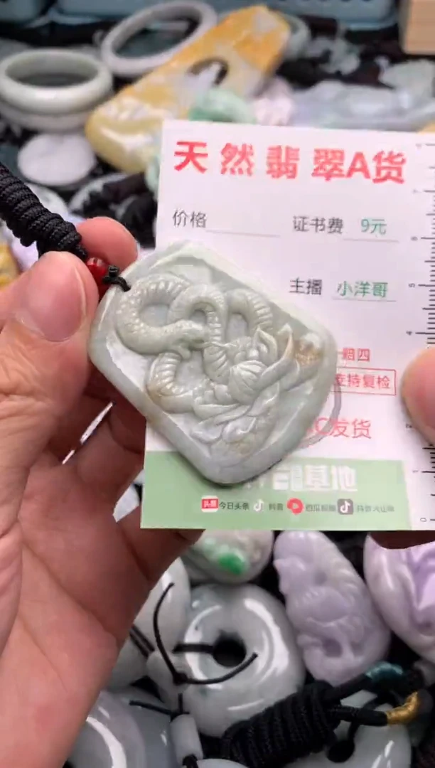 翡翠未镶嵌吊坠(不含链)1