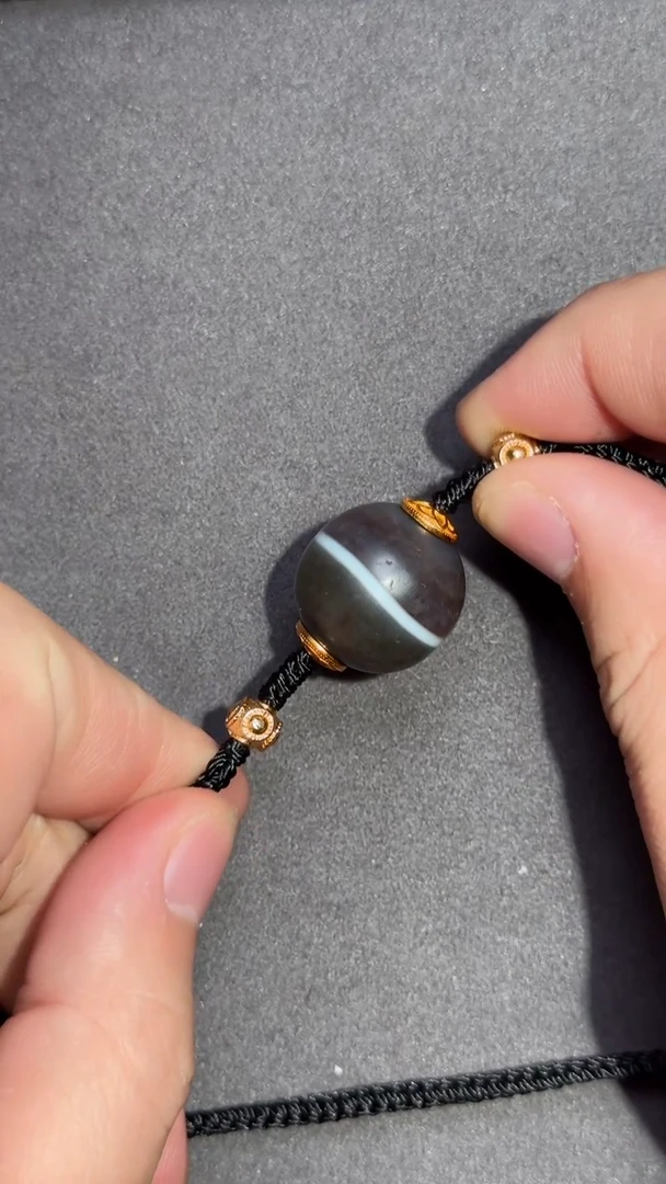 无非金属原子专属手工编织一线项链单颗001