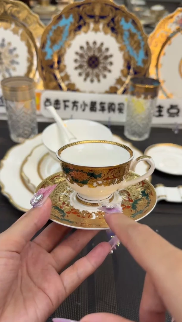 瓷片90毫升杯碟 福利款 2套