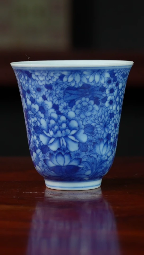 祖传窑真柴窑传承400年万花不落地花神杯