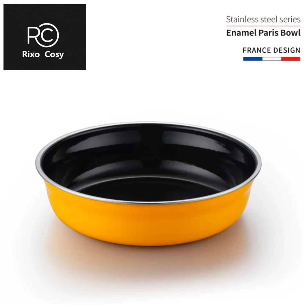 Rixo cosy设计师款高端釉中彩珐琅20CM法国巴黎盘   正品